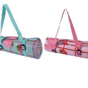 Picnic Blanket With Strawberry Print (150x200cm) Clearance Get To Buy