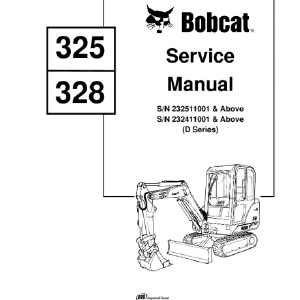 BOBCAT 325, 328 COMPACT EXCAVATOR SERVICE REPAIR MANUAL Clearance Eastbay