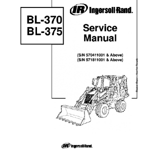 BOBCAT BL370, BL375, BL-370, BL-375 BACKHOE LOADER SERIES SERVICE REPAIR MANUAL Really Cheap