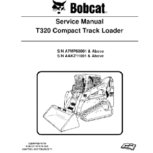 BOBCAT T320 COMPACT TRACK LOADER SERVICE REPAIR MANUAL Outlet Hot Sale
