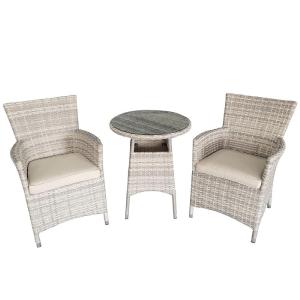 Capri 2 Seater Round Rattan Bistro Set 60cm 2025 New For Sale