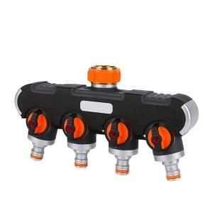 1/2" 3/4" 4 Way Garden Tap Connectors Garden Hose Pipe Splitter Get Authentic