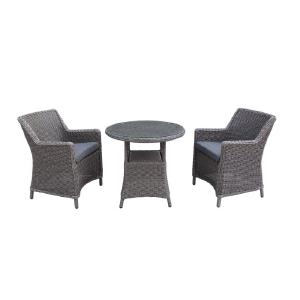 Barcelona Bistro 2 Seater Weave Set With 70cm Table - Special Offer Cost Online