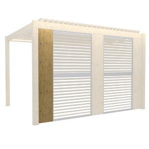 Bracken Outdoors Wood Effect Fixed Panel for Garden Pergolas Free Shipping Clearance Store