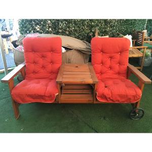 Bracken Outdoors Pine Reclining Duo set Cheap Excellent