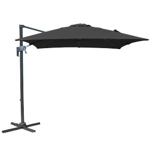 Bracken Outdoors Naples Grey 2.5m x 2.5m Square Cantilever Parasol *Damaged Box* Authentic Online