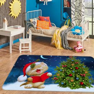 3D Cat Christmas Tree 35129 Non Slip Rug Mat New Arrival For Sale