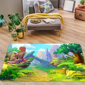 3D Cartoon Mountain Tree 77137 Non Slip Rug Mat Cheap Outlet Locations