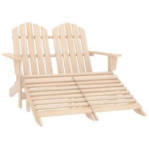 Adirondack hagestol og ottoman 2-seters heltre gran Sale Online Online