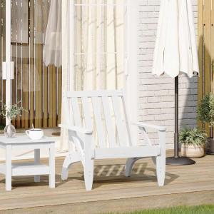 Adirondack hagestol hvit 75x77x77 cm heltre furu Free Shipping Supply