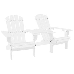 Adirondack hagestoler med tebord heltre gran hvit Largest Supplier Cheap Pice