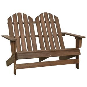 Adirondack hagestol 2-seters heltre gran brun Sale Purchase