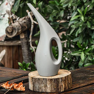 1.5L Long Mouth Plastic Watering Can - Light Gray Outlet Fashionable