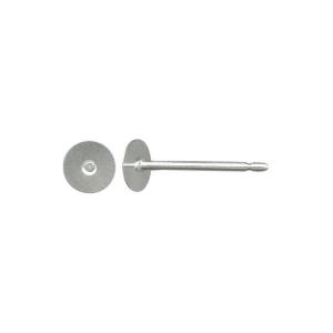 Earring Findings, 9.5mm Long Post with 4mm Glue On Pad, Titanium (10 Pairs) Buy Cheap Nicekicks