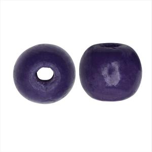 Dyed Wood Beads, Smooth Large Hole Round 16mm, Indigo (12 Pieces) Fashionable For Sale