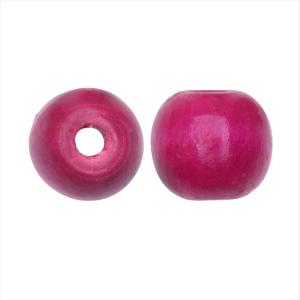Dyed Wood Beads, Smooth Large Hole Round 16mm, Deep Pink (12 Pieces) Release Dates Sale Online