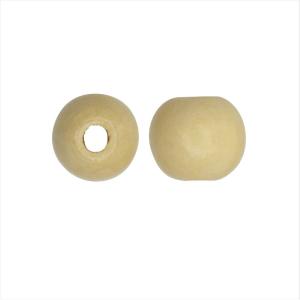 Dyed Wood Beads, Smooth Large Hole Round 12mm, Ivory Cream (25 Pieces) Limited Edition Cheap Pice