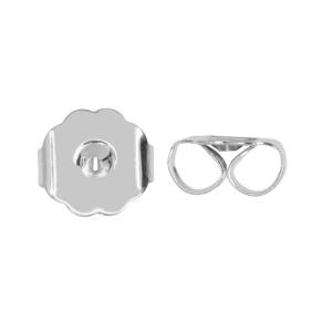 Earring Backs, Large Clutch 10mm, Silver Plated (10 Pairs) Cheap Sale Amazing Pice