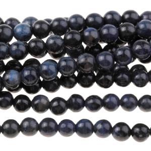 Dumortierite 4mm Round  8-Inch Clearance Low Pice Fee Shipping