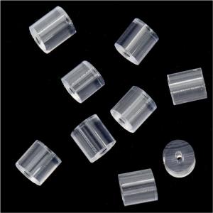 Earring Backs, Rubber Backs for Fish Hooks 3x3mm, Clear (720 Pairs) Real Cheap Online