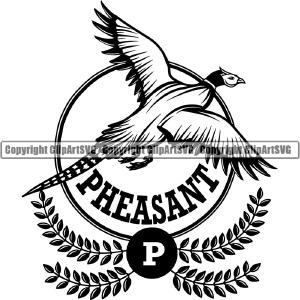 Pheasant Bird Animal Logo ClipArt SVG Outlet 2025 New