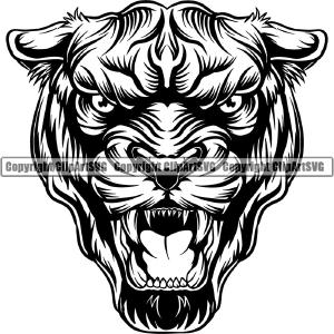 Panther Jungle Big Cat Animal ClipArt SVG Free Shipping Top Quality