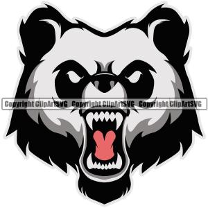 Panda Pandas Nature Wildlife Animal Bear Wild Sports School Team Animal Mascot Game Fantasy eSport Emblem Badge Logo Symbol Tattoo Color Logo Symbol Clipart SVG Buy Cheap Wholesale Pice