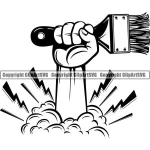 Painting Service Painter Paint Paint Brush ClipArt SVG View