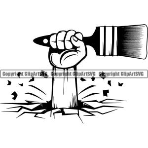 Painting Service Painter Paint Paint Brush ClipArt SVG Low Pice Sale Online