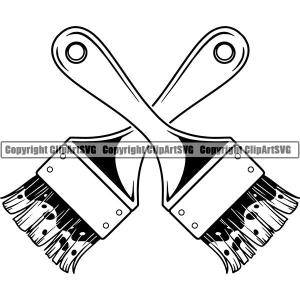 Painting Service Painter Paint Paint Brush ClipArt SVG Outlet Choice