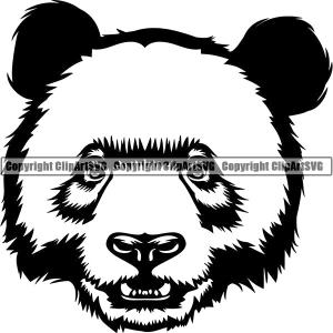 Panda Pandas Nature Wildlife Animal Bear Wild Sports School Team Mascot Game Fantasy Animal eSport Emblem Badge Logo Symbol Tattoo Black Logo Symbol Clipart SVG Cheap Sale Huge Surprise