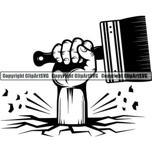 Painting Service Painter Paint Hand ClipArt SVG Discount Wiki