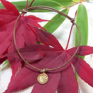 Gold Lotus Charm Bracelet Discount 2025 New