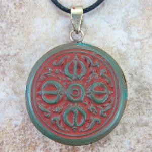 Antiqued Brass Dorje Pendant Cheap Big Sale