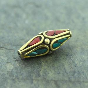 Brass Coral and Turquoise Bead Discount Looking For