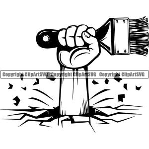 Painting Service Painter Paint Paint Brush ClipArt SVG 2025 Newest Online