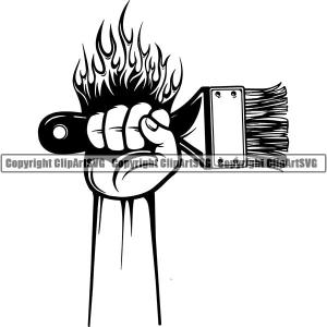 Painting Service Painter Paint Paint Brush ClipArt SVG Cheap Pice