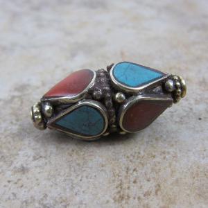 Brass Turquoise and Coral Bead In China Online
