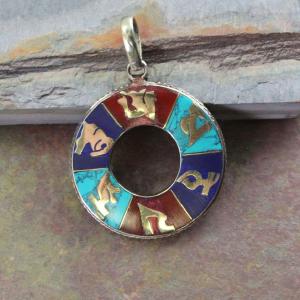 Circle Om Mani Padme Hung Pendant Free Shipping Limited Edition