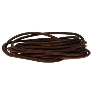 Leather Cord, Round 2mm, Natural Antique Brown, by Leather Cord USA (1 yard) Perfect