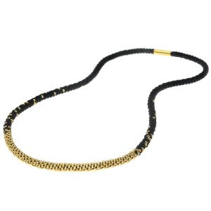 Long Beaded Kumihimo Necklace - Black & Gold - Exclusive Beadaholique Jewelry Kit Cheap Best Place