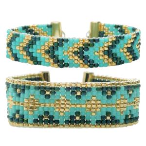 Loom Bracelet Duo - Hemingway Teal - Exclusive Beadaholique Jewelry Kit Cheap Pice Cost