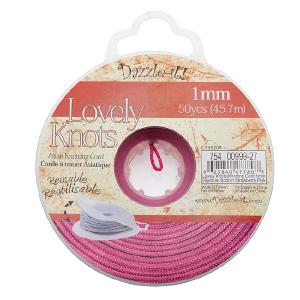 Lovely Knots - Asian Knotting Cord 1mm Thick - Strawberry Pink (50 Yard Bobbin) The Cheapest Cheap Online