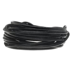 Leather Cord, Round 2mm, Black, by Leather Cord USA (1 yard) Outlet Fashion Style