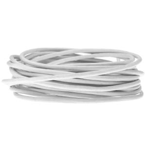 Leather Cord, Round 2mm, White, by Leather Cord USA (1 yard) Sale Latest