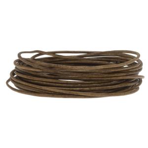 Leather Cord, Round 1.5mm, Natural Grey, by Leather Cord USA (1 yard) Sale Lowest Pice
