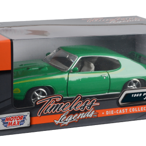 Motor Max American Classics 1:24 Die Cast Vehicle 1969 Pontiac GTo Judge Green Looking For Online