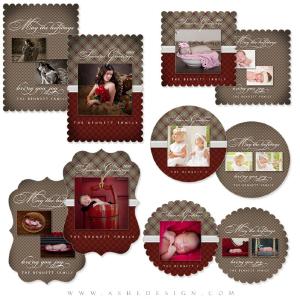 Die Cut Christmas Card Set - Perfectly Plaid Buy Cheap With Mastercard