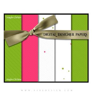 Digital Designer Paper Set - Whimsical Christmas Discount Fashionable