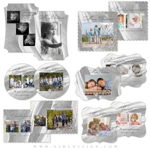 Die Cut Card Design Set - White Christmas Choice Online